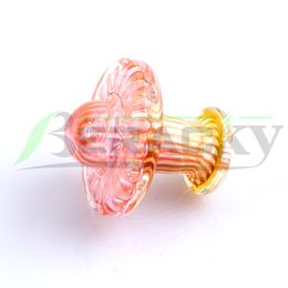 Beracky Newest High Quality UFO Glass Caps With Side Hole 30mmOD Glass Carb Cap Smoking Accessories For Quartz Banger Glass Water Bongs Rigs