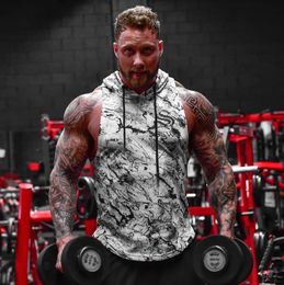 Mens Summer Gyms Fitness T-shirt Bodybuilding Slim T Shirts Printed O Neck Short Sleeves Cotton Tee