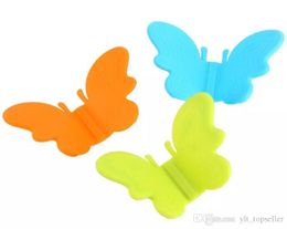 New Butterfly Shape Microwave Oven Mitt Silicone fridge magnet Pot Clamp Holder Heat Resisting Gloves Dish Tray Clip Anti Scald Kitchen Tool