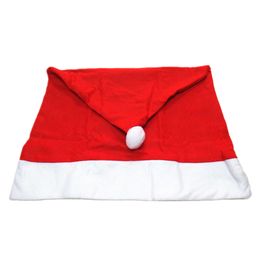 Party Supplies Santa Red Hat Chair Covers Merry Christmas Decor Dinner Chair Cap Set