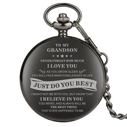 Personalised Design Watches Classic Antique To My Greatest Dad/Grandson/Lover Pocket Watch Men Women Couple Analogue Quartz Clock Necklace Chain