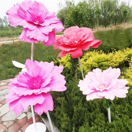 PE Artificial Giant Daisy Flower Head Wedding Background Flower Wall Wedding Window Decoration Shopping Mall Decorative Daisy Flower