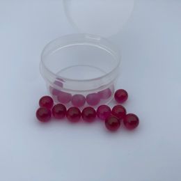 6mm Ruby Ball Terp Pearl Dab Pearl Insert Red Colour For 25mm 30mm Quartz Banger Nails Glass Bongs