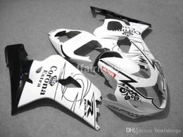 Top rate fairing kit for SUZUKI GSXR600 GSXR750 2004 2005 white black GSXR 600 750 K4 K5 fairings DS24