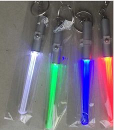 Glow Pen Flash Torch Magic Wand Stick Lightsaber Keychain LED Light