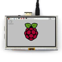 Freeshipping 5" LCD 840*480 H-D-MI Touch Screen Display 5 Inch TFT LCD Monitor Module Shield for Raspberry Pi 3 Model B / Rapberry Pi 2