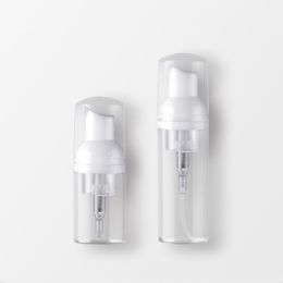 Garrafa de bomba de espuma pl￡stica de 30 ml 60 ml 2 on￧as garrafas de sab￣o branco transparente mamas de desinfetagem de m￣o Moussses
