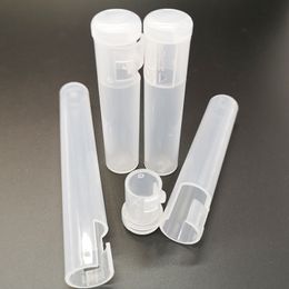 Пользовательские наклейки PRROLL TUBES Упаковка 110 мм * 16 мм прозрачная пластиковая трубка дочерняя дочерняя предварительно рулонная пустая PVC Tube e сигареты пара