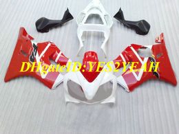 Injection Mould Fairing kit for Honda CBR600F4I 01 02 03 CBR600 F4I 2001 2002 2003 ABS White hot red Fairings set+Gifts HY60