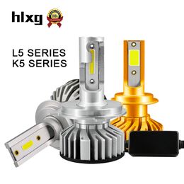 -HLXG Super Mini-Größe 12V H1 LED H7 H4 H11 H8 Auto Scheinwerferlampen 10000LM Auto 9005 HB3 9006 HB4 SMD-Chip-Automobile-Scheinwerfer N3