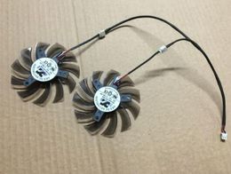 XFX R7 2 line graphics card fan 8010 FS1280-S2153A diameter 75MM equilateral triangular mounting hole, distance 4.0CM,