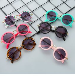 FashionKids' Sunblock Baby Retro Beach accessories New Boys Girls Sunglassess Outdoor Beach Wear Accessories for Eye 6 Colour