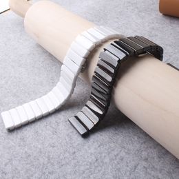 Ceramic Polished new Watchband 18mm 20mm 22mm 24mm Strap Ceramic Bracelet For Smart Watch Samsung Gear S2 Classic S3 Frontier Watch band