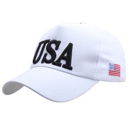 Fashion luxury designer Embroidery letter USA flag summer casual baseball ball caps for women men travel sun hats