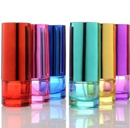 20 ML Pillar Colourful Glass Spray Perfume Bottles Atomizer Empty Refillable Perfume Glass Bottle For Women