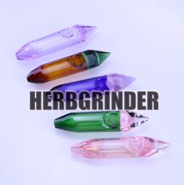 New Colourful Glass Bong Smoking Pipes Handmade Beautiful Colour Portable Handpipe Innovative Design Easy Clean High Quality Hot Cake DHL