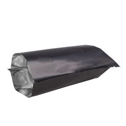 9x13cm (3.5x5") 100pcs Premium black Heat Sealable recyclable Aluminium Foil plastic Bag packaging bag
