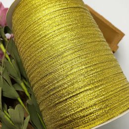 20Yards 3mm Gold Silk Satin Ribbon Party Home Wedding Decoration Gift Wrapping Christmas New Year DIY Material