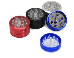 New 2-layer open skylight metal smoke grinder 40mm leaf press Aluminium alloy smoke grinder