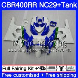 Kit For HONDA NC29 CBR400 RR light blue CBR400RR 94 95 96 97 98 268HM.13 CBR 400 RR NC23 CBR 400RR 1994 1995 1996 1997 1998 1999 Fairings