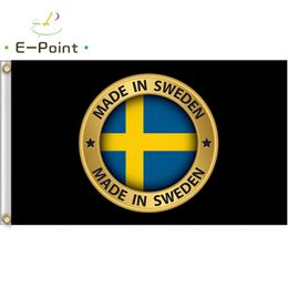 Made In Sweden Sign Flag 3*5ft (90cm*150cm) Polyester flag Banner Decorations for Home