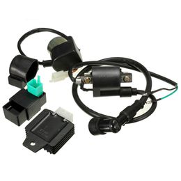 Freeshipping Ignition Coil CDI Box Regulator Rectifier Starter Relay For 110cc 125cc ATV QUAD