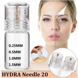 Hydra Needles 20 stamp Aqua Micro Channel Mesotherapy Gold Needle roller Fine Touch System derma CE