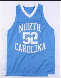 custom XXS-6XL Vintage Men #52 NC Tarheels James Worthy HIGH SCHOOL Game College jersey Size S-4XL or custom any name or number