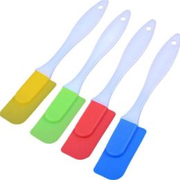 Silicone Spatula Baking Scraper Cream Butter Spatula Cooking Cake Brushes Kitchen Utensi Pastry Tools 5colors 200pcs T1I1800