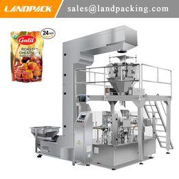 Chestnut Stand Up Pouch Filling And Sealing Machine With Automatic Weighing Machine High Quality Granule Packaging Machine Manufacturer