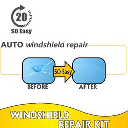 DIY Car Windshield Repair Kit Auto Cracked Windscreen Glass Set Quick Fix Wind Screen Scratch Polishing Tool232F