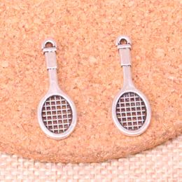 100pcs Charms tennis racket 29*10mm Antique Making pendant fit,Vintage Tibetan Silver,DIY Handmade Jewellery