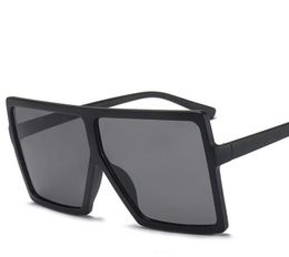 Luxary- Big Frame Gradient Shades Oversized Sunglasses Square Brand Designer Vintage Women Fashion Sun Glasses Oculos De Sol UV400