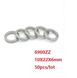 50pcs/lot 6900ZZ 6900 ZZ 10x22x6mm ball bearing Thin wall Deep Groove Ball Bearing 10*22*6mm