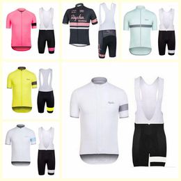 RAPHA team Cycling Short Sleeves jersey bib shorts sets New Summer Quick Dry Bike Mtb Ropa Ciclismo U120412