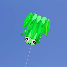 New High Quality 3D Single Line Software Frogs Kites Sports Beach With Kite Handle and String Easy to Fly