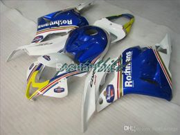 Injection molded free customize fairing kit for Honda CBR 600RR 09 10 11 white blue fairings set CBR600RR 2009 2010 2011 XS14