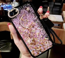 Fashion Popular Moon and Star Quicksand Cell Phone Casse For iphone 11promax XS/XR XS MAX 8plus S8 S9 note 9 case 13 14