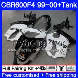 Bodys +Tank For HONDA CBR 600 F4 FS CBR 600F4 CBR600F4 99 00 Repsol white hot 287HM.48 CBR600FS CBR600 F 4 CBR600 F4 1999 2000 Fairing kit