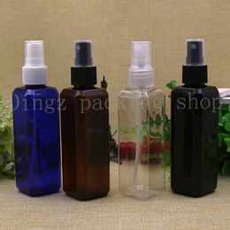 50pcs 100ml black square bottle Fashion Portable Mini Atomizer Perfume Bottle Aftershave Makeup Spray Atomiser Travel