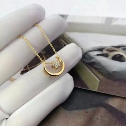 Fashion- spring new limited edition star moon necklace female clavicle chain gold color detachable random group for wedding party party