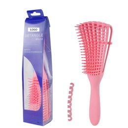 New Scalp Massage-Kamm Acht-Klaue Haarbürste Detangle Hairbrush Naß Curly Health Care Kämme für Salon Friseur-Styling-Werkzeug
