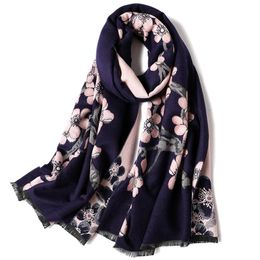 Wholesale-Designer luxury scarf autumn winter new thickened warm cashmere high-end gifts women's shawl dual classic everything