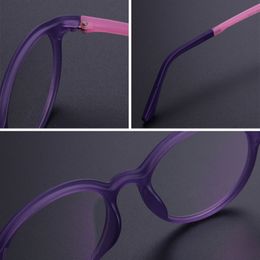 Wholesale-ANTEOJOS Brand TR Circular Children Optical Glasses Frame Kids Eyewear Ey Boys Girls Myopia Spectacle Frames Clear Lens