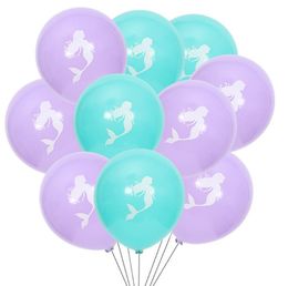 Mermaid Latex Balloon 10 Inch Birthday Party Wedding Beautiful Birthday Party Decorate Balloons Wedding Decorations Festive Supplies SN4374