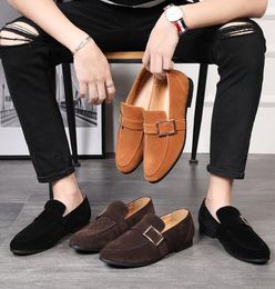 Summer Spring Men Driving Shoes Loafers Leather Buckle Boat Shoes Breathable Male Casual Flats Loafers