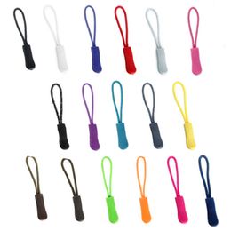 50pcs/pack Mix Color Cord Zipper Pull Strap Lariat Black For DIY Apparel Accessories