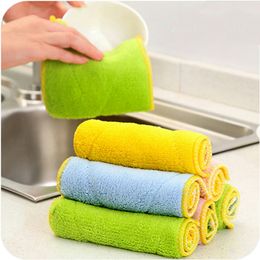 Wash Cloths Micro Fiber Towel Kitchen Cloth 1 Pc Absorbent Microfiber Home Washing Clean 25*15cm Clean