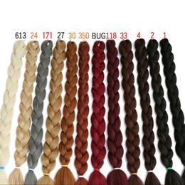 165g 41inch 100 kanekalon jumbo xpression braids ombre two tone synthetic braiding hair hair crochet box braids