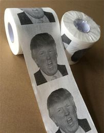 New Donald Trump Toilet Paper Roll President Toilet Paper Roll Novel Gag Gift Prank Joke 3 sytles Toilet Supplies